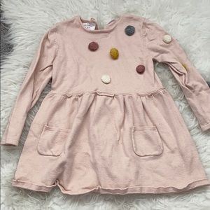 Zara Knot Pom Pom sweater dress